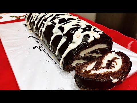 შვეიცარიული შოკოლადის რულეტი/Chocolate Swiss Roll